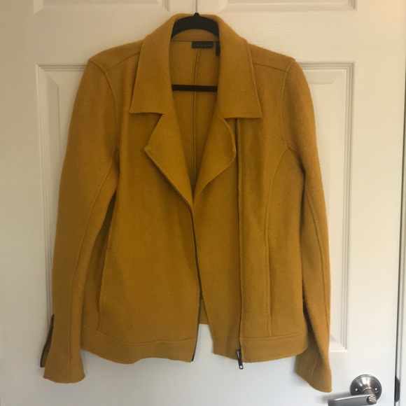tahari wool moto jacket